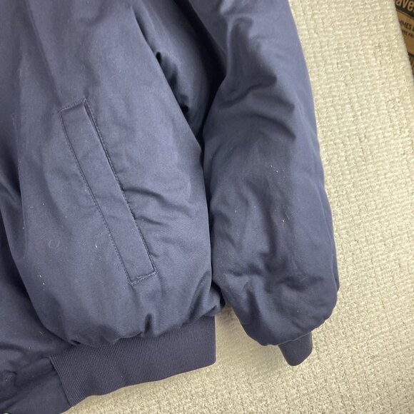 VINTAGE King Louie USA Bomber Jacket Men XL Navy Laborers Indianapolis Local 120 - Picture 10 of 16